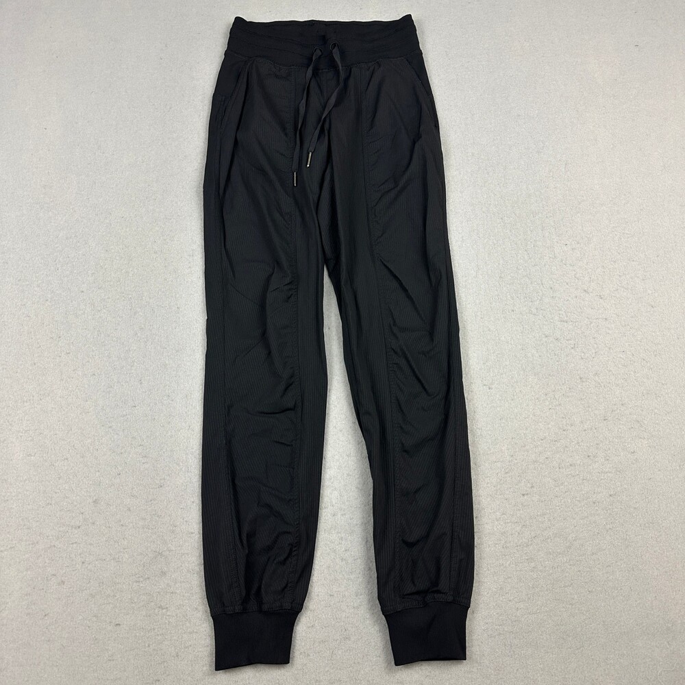 Lululemon Pants Women 2 Black Solid Dance Studio Joggers Mid Rise